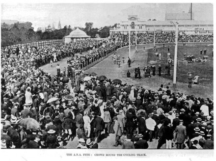"Crowd Round The Cycling Track"