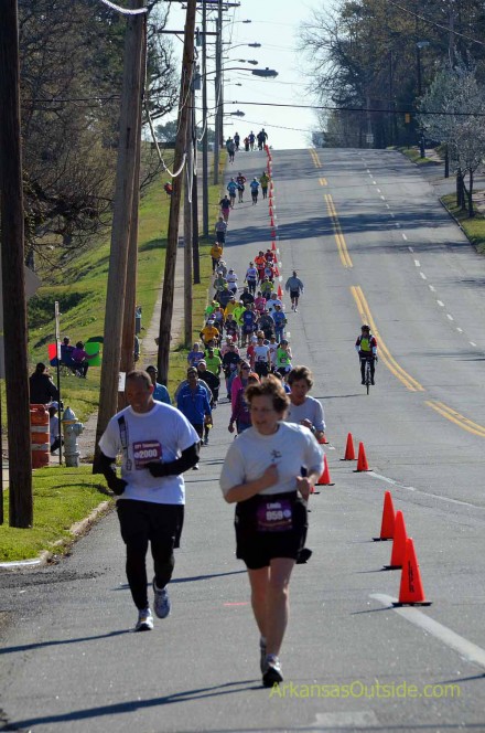 Running up Markham just before the turn on Kavanagh.