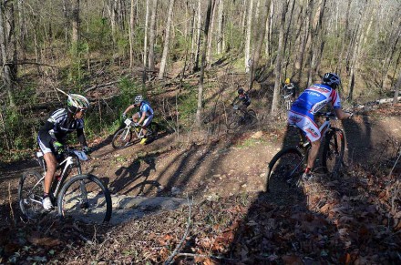 The leaders including Tinker, heading up heart attack.