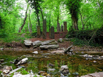 A very solemn rock garden, perfect for reflecting. 