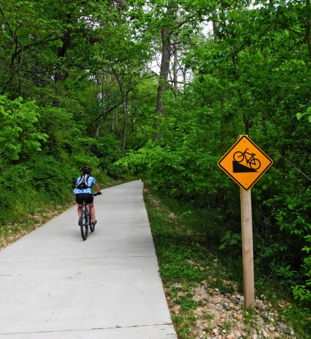 One of the many paved trails in the area.