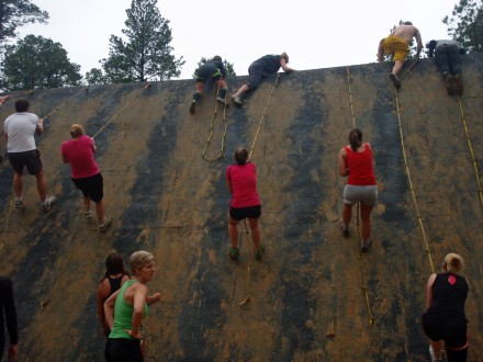 05-12-12_7143_edited-1 Lisa in the red shirt in the middle. Once she got over the top of this I didn't see her again during the race.