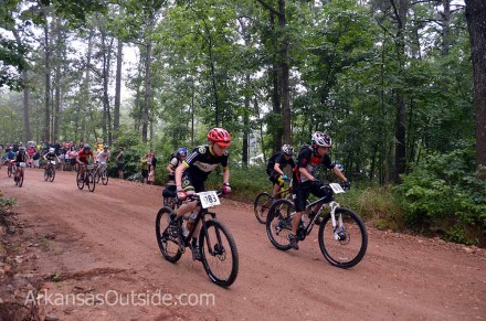 Some of the younger competitors get going.