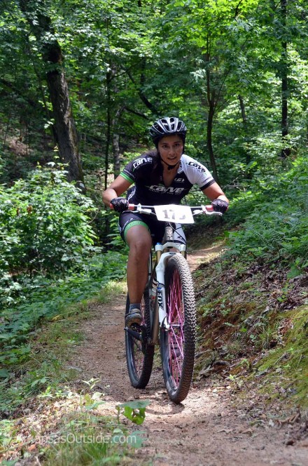 The determination near the finish.