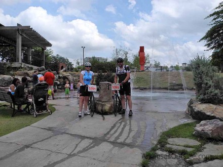 The Peabody Splash Park...refreshing.
