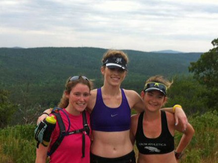 Trio-at-overlook Great views from the NorthFork Pinnacle Overlook. (author on left)
