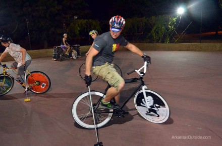 2012-07-08_0062 Tweed Ridin', Polo Playin', CARVE Racin', Charlie. Charlie also has mad skills that allows us to spend more time riding at night.
