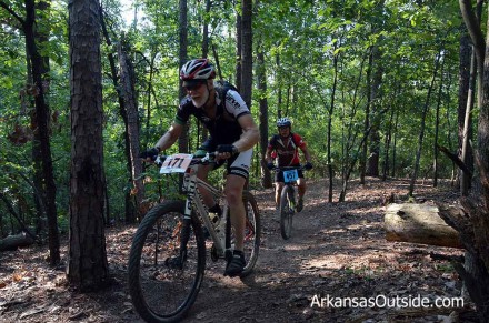 DSC_0461 Tom Burks heading up the Red Trail.