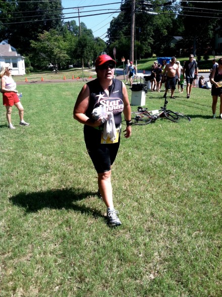 First time triathlete, Laura Thornbury.