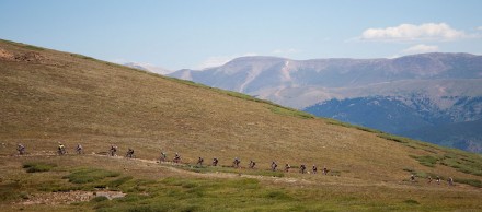 LineOfBikes_Columbine Heading up Columbine (photo courtesy of Leadvile Race Series)