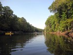 Heading back downstream.