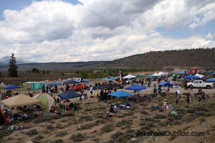 LT100C_0817 Twin Lakes Aid Station...Nothing but a party!