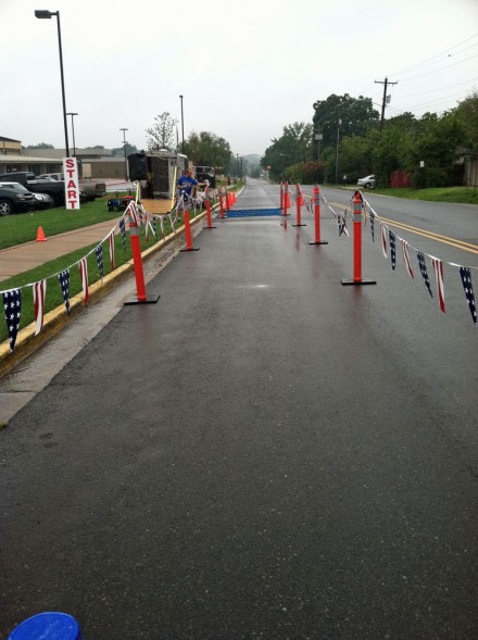 Finish-Line Waiting on the finishers.