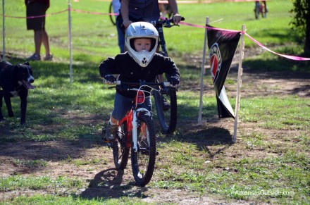 Making a strong push at the finish.