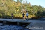 Luckily, it there was low water at the low water bridge.