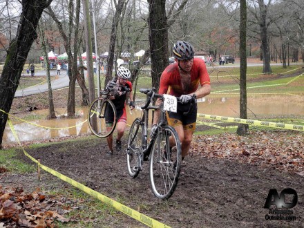 StateCX2012-936 Steve Erickson of Team Community Bicyclist and Keegen Knapp of Team CARVE pushed each other throughout the race.