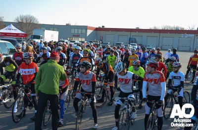 Cat 5 racers, embracing the cold.