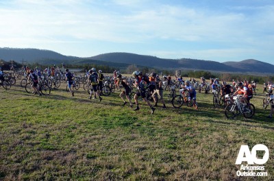 It's a mountain bike race, what's with all the running?
