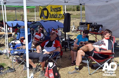 Some of the Spokes Mountain Bike Team, after a day well spent.