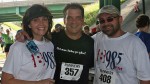 Local radio personality, Jeff Matthews (on the right) will be going a mile.