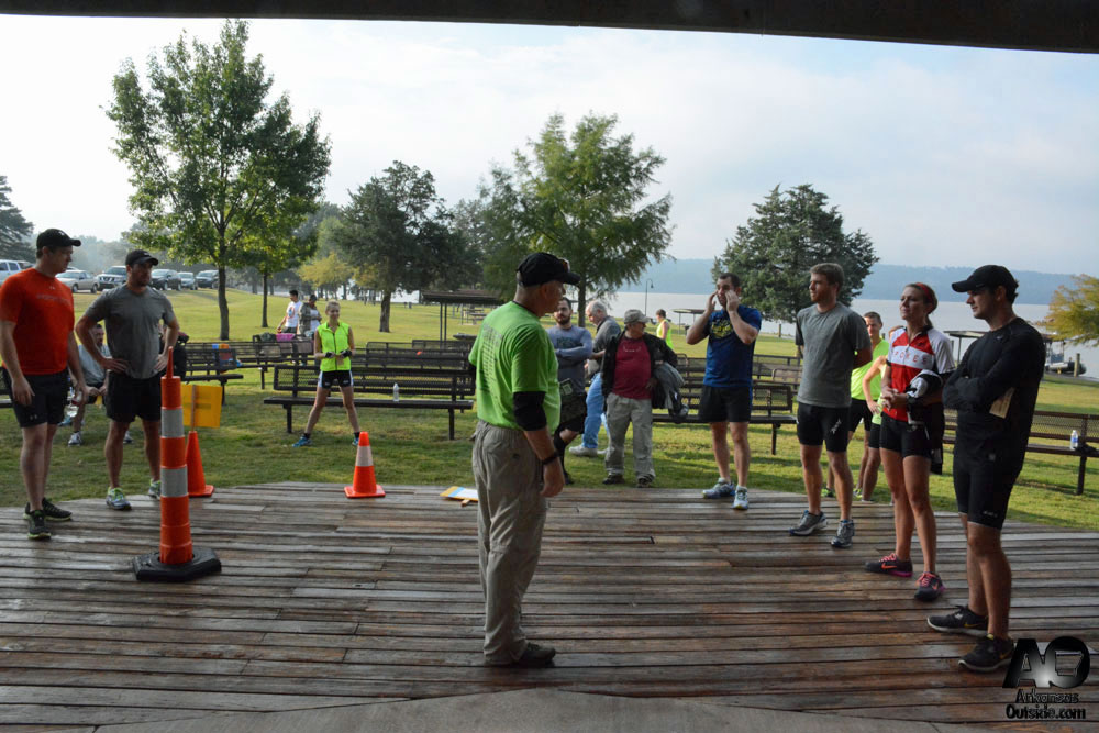 Bryce gives start line instructions