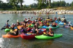 Tribute float for Jon Kennedy at Fishers Ford Whitewater Park, Siloam Springs.