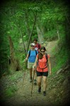 Hikers on the Lake Ouachita Vista Trail (photo courtesy of Arkansas Department of Parks and Tourism)