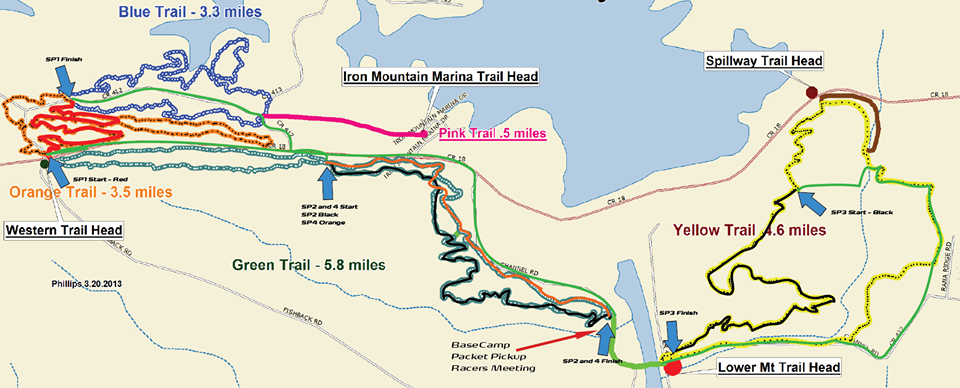 Map courtesy of Arkansas Enduro.