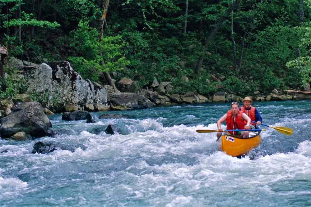 While you're there, cool off with a float down the Mulberry. (photo courtesy of Arkansas Department of Parks & Tourism)