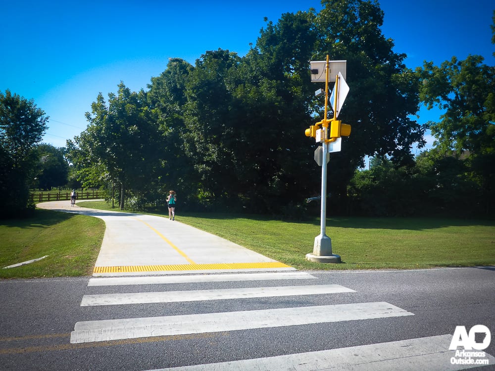 Facilities like the Razorback Greenway create connections throughout town and make for a healthier community.