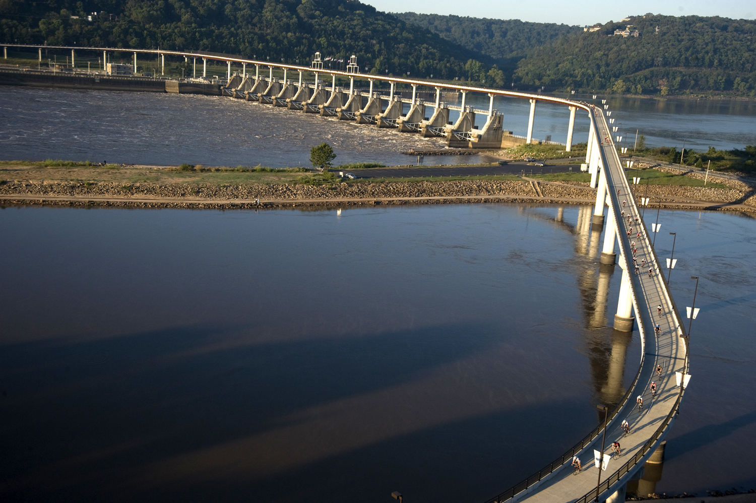Big_Dam_Bridge_100_Bike_Race__ACH_2226 Big Dam Bridge Little Rock/North Little Rock, AR (photo courtesy of Arkansas Department of Parks & Tourism)