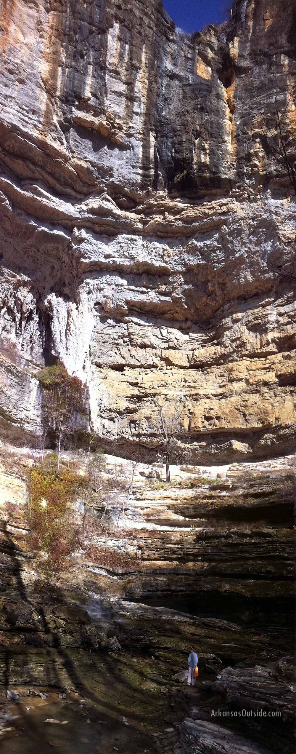 Also, the water was just barely running over the top but still enough to get wet under it.