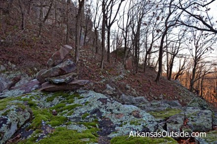 003_SummitTrail More "paving" and large rocks along the Summit Park Trail.
