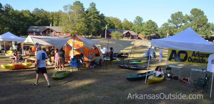 2012-09-22_1181 We got to set up right next to the Ouachita Outdoor Outfitters Tent. (Location, Location, Location)