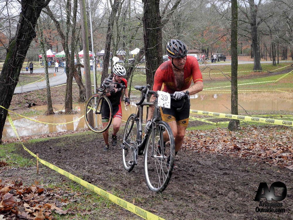 StateCX2012-936 Steve Erickson of Team Community Bicyclist and Keegen Knapp of Team CARVE pushed each other throughout the race.