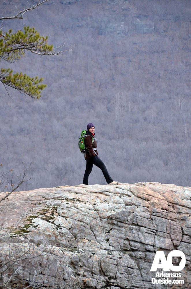 HawksbillCrag-23 The View Makes Her Happy.