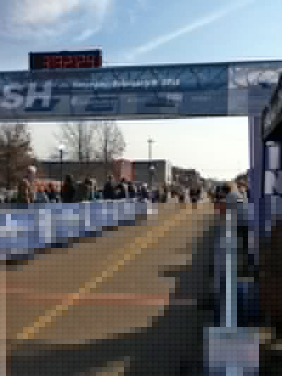 The finish line in Greenville, MS