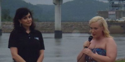 Leslie Harris (AML Leukemia Cancer survivor) kicked off the countdown and the runners were off.