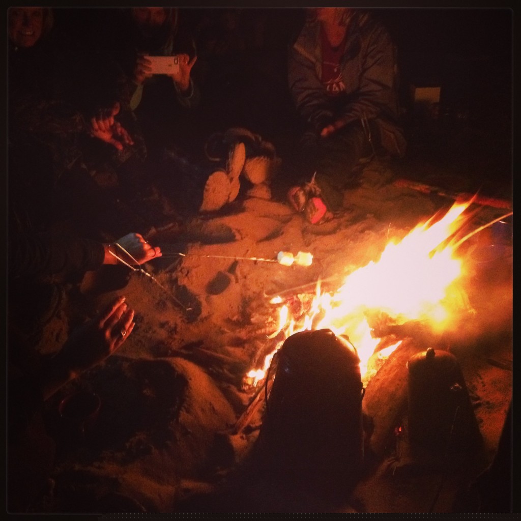 Campfire marshmallows and tall tales