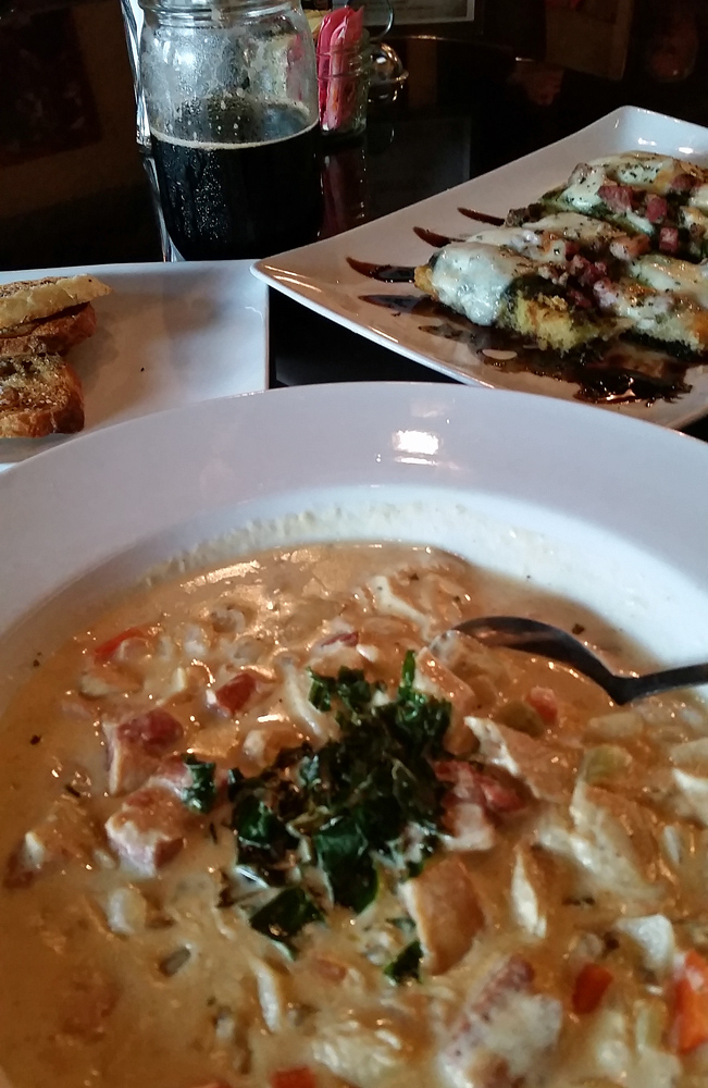 A nice hot bowl of Catfish and Trout Chowder will warm you right up.