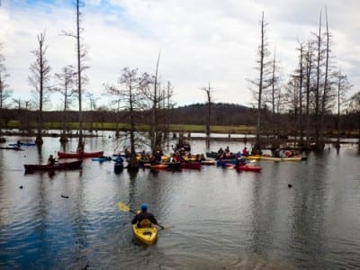 Happy New Year Red Hot Cider Float @ Pinnacle Mountain Little Maumelle Boat Ramp