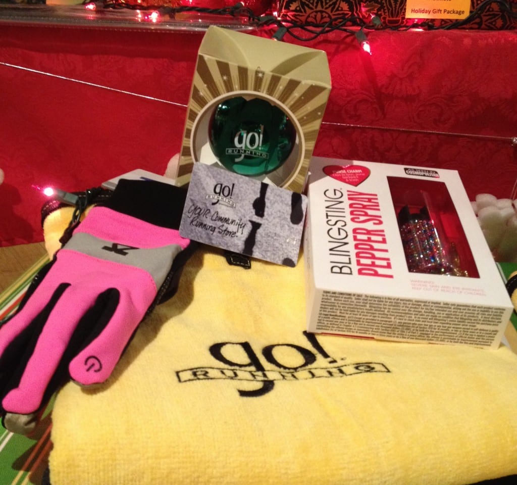 Changing towels for modesty, pepper spray for safety, gloves for warmth or a gift card for anything!