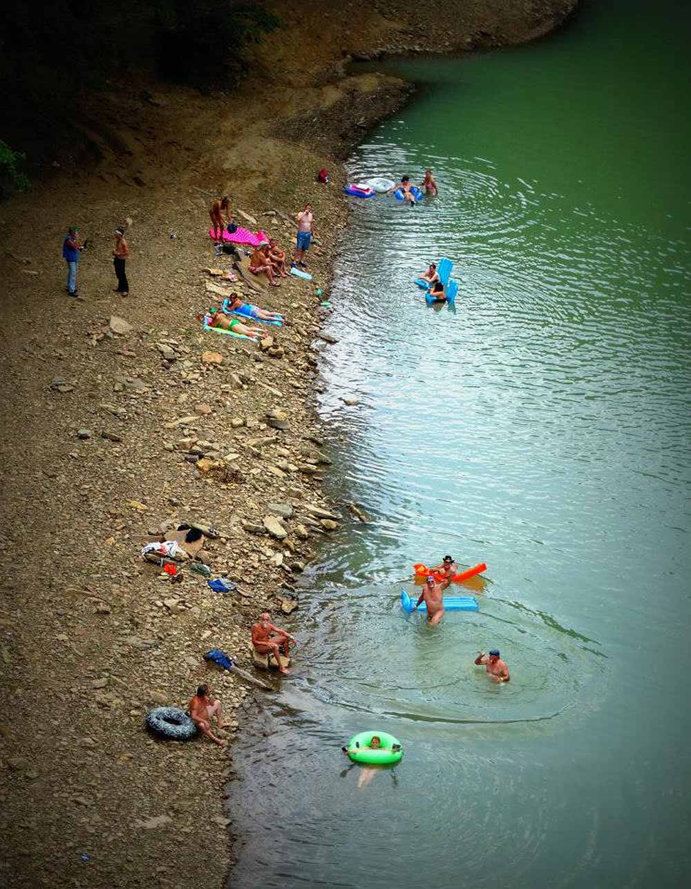 Playing in the Mulberry River