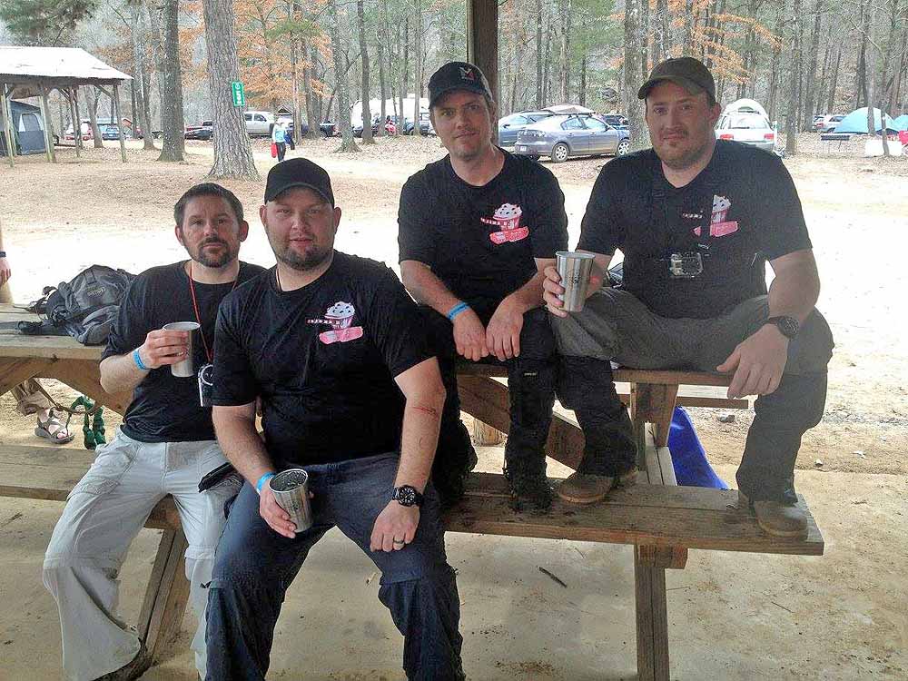 Team Muffin Commando Squad Left to right Daniel Goodwin, Dustin Cole Sanders, Ellis Gregory, Jeff Morrow