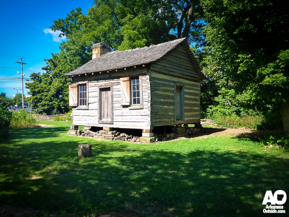 The log cabin.