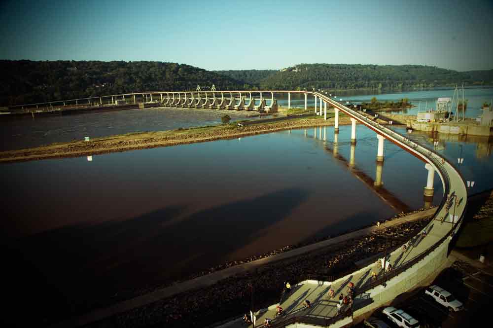 The Big Dam Bridge in Little Rock.