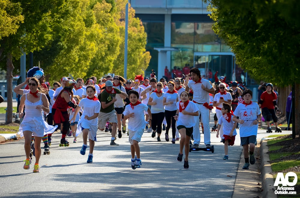 The littles outrun the bulls