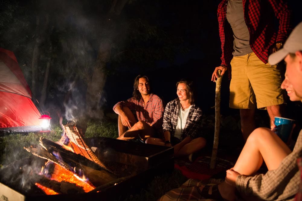 Enjoying a campfire at Bull Shoals-White River State Park - 5 Places You Want to Camp This Fall