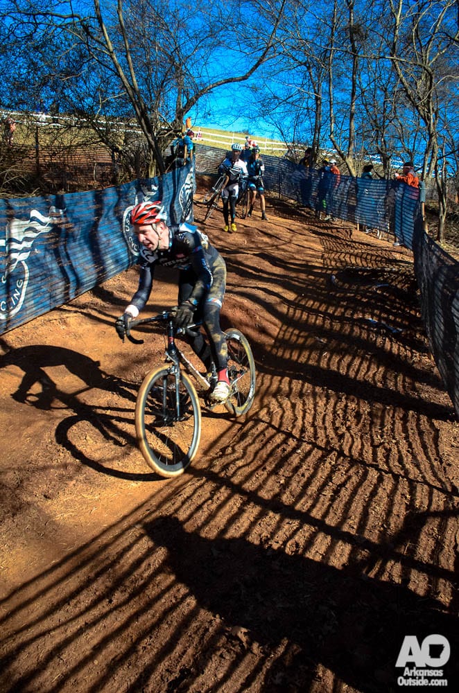 Dropping down through the Cane Creek Woods.