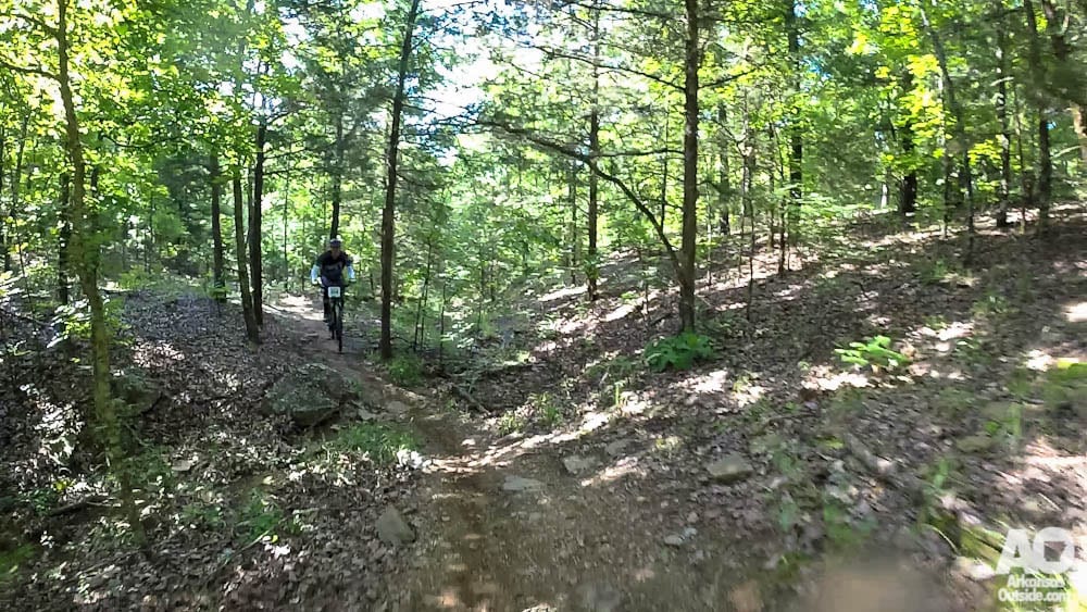 A dry creek crossing on the North Loop.